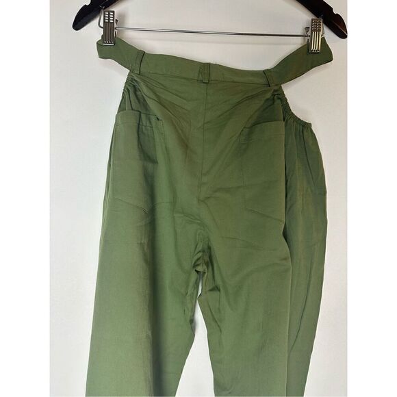Olive green cut out pants - Picture 3 of 6